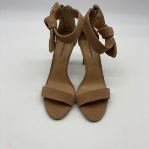 Banana Republic Tan Knot Ankle Strap Heels